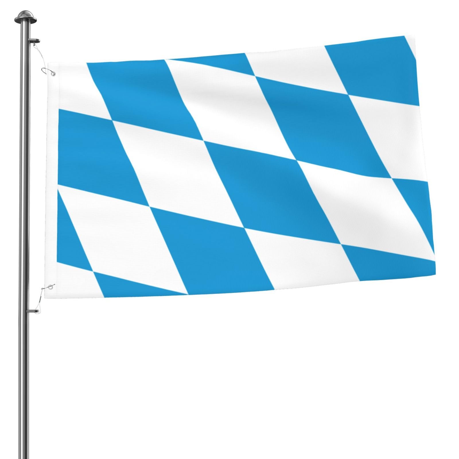 Flag of Bavaria (lozengy) Flag 2x3 Ft Double-Sided Durable Outdoor